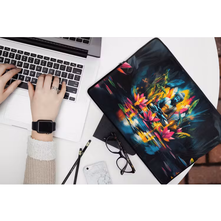 Laptophoes - Kaarsen - Bloemen - Buddha - Water — 3