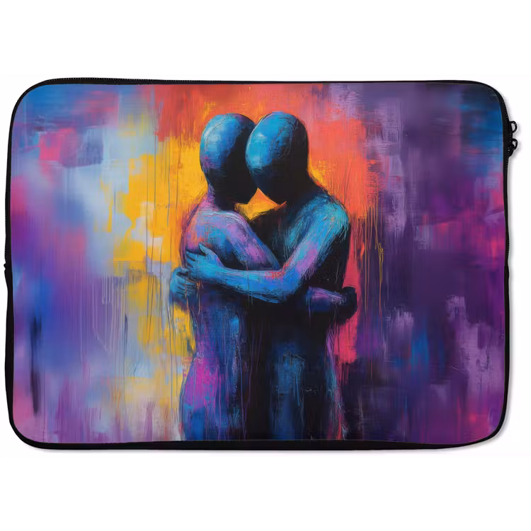 Laptophoes - Omarmen - Lichamen - Paars — 1