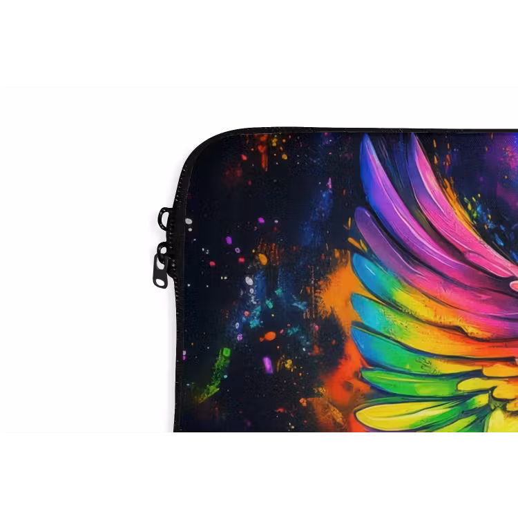 Laptophoes - Regenboogkleuren - Vleugels - Magisch — 5