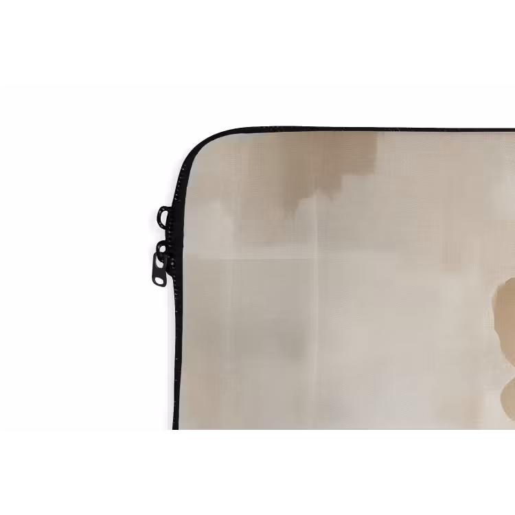 Laptophoes - Bloem - Beige - Verf - Schaduw — 5