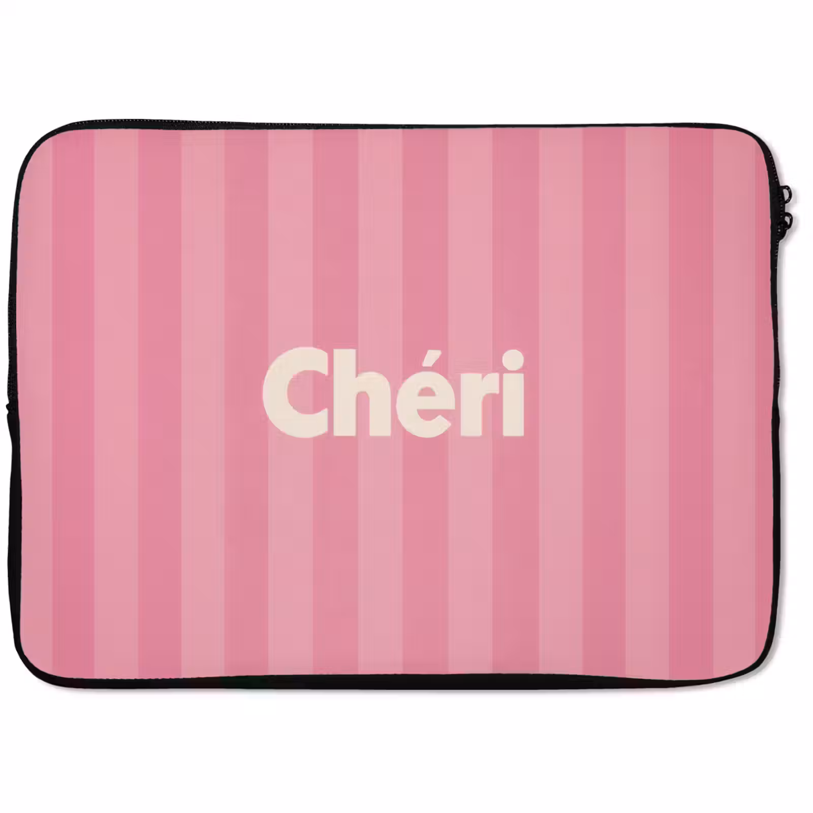 Laptophoes - Gestreept - Roze - Chéri — 1