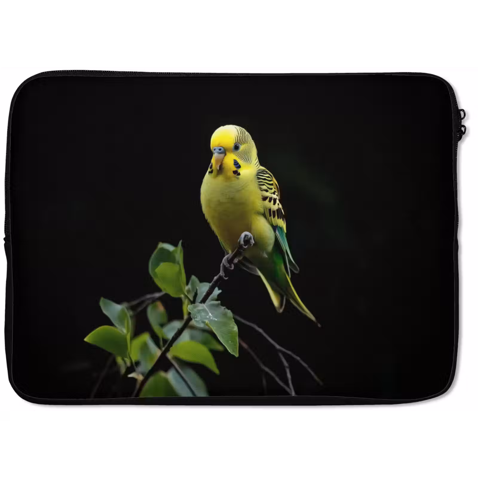 Laptophoes - Parkiet - Tak - Bladeren - Geel — 1
