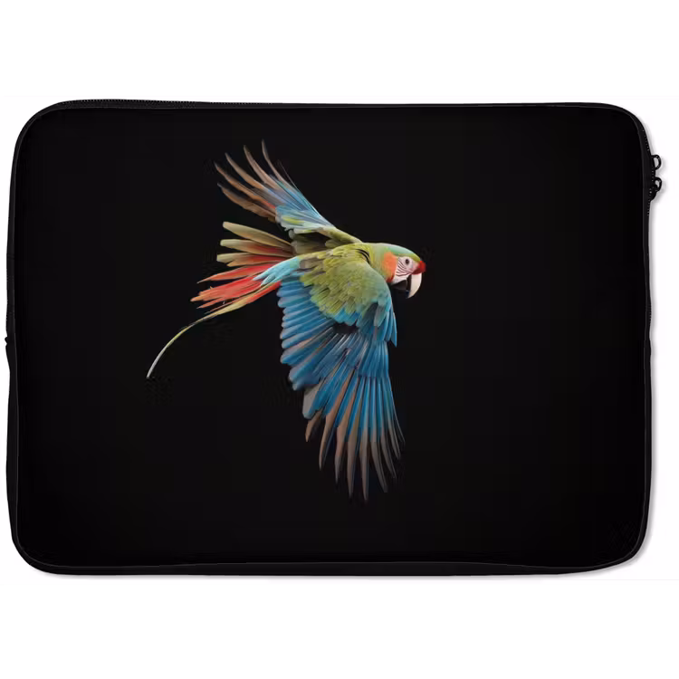 Laptophoes - Papegaai - Kleurrijk - Vleugels - Sierlijk — 1