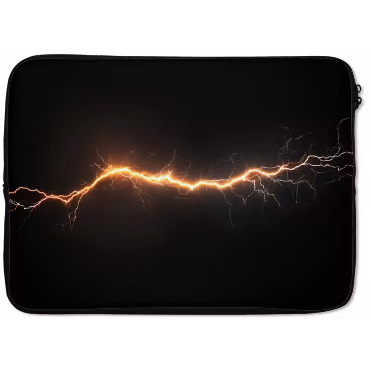 Laptophoes - Gaming - Oranje - Bliksemflits - Licht — 1