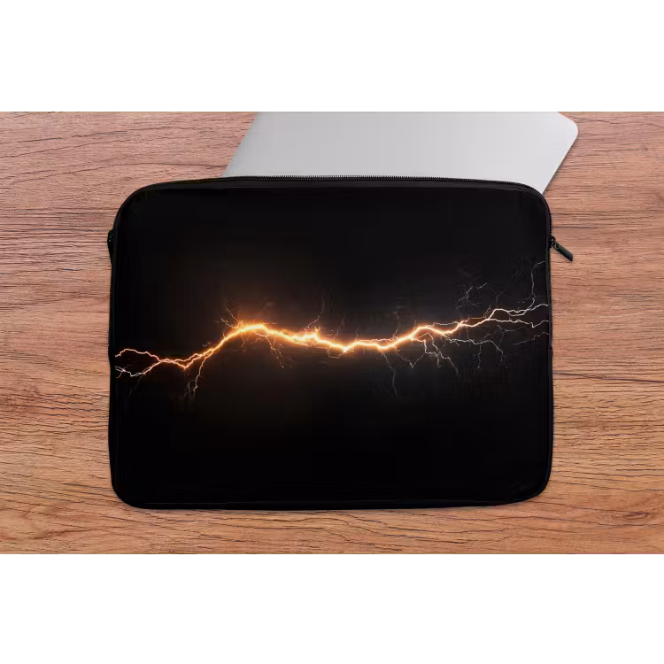 Laptophoes - Gaming - Oranje - Bliksemflits - Licht — 2