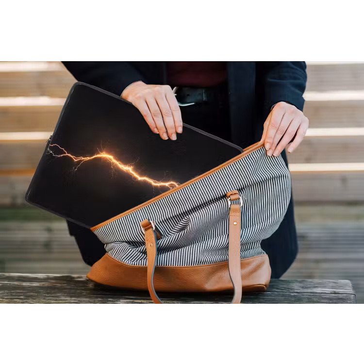 Laptophoes - Gaming - Oranje - Bliksemflits - Licht — 4