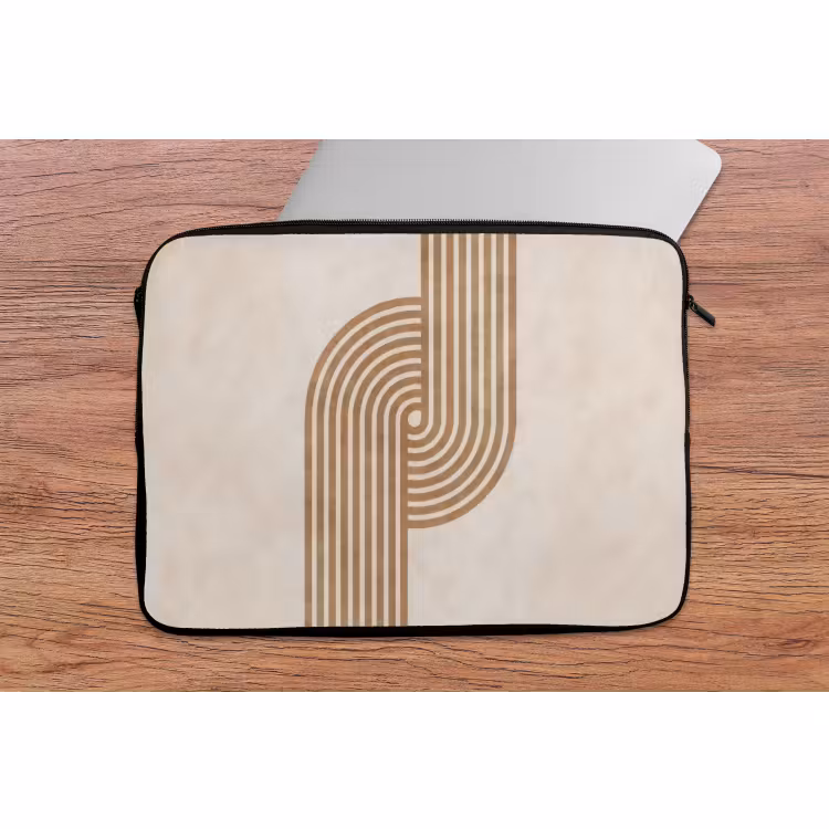 Laptophoes - Symmetrische bocht - Koperkleurig — 2