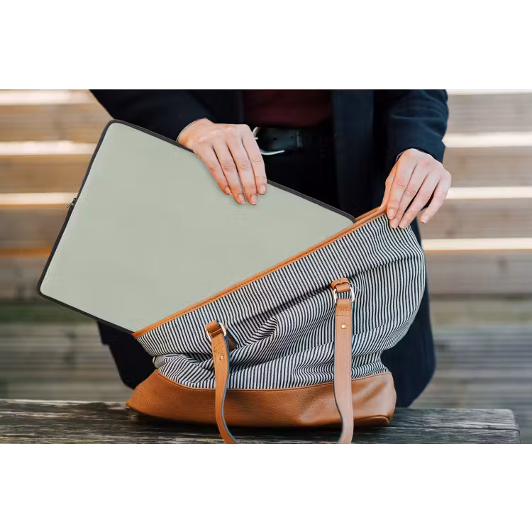 Laptophoes - Mintgroen - Effen kleur — 3
