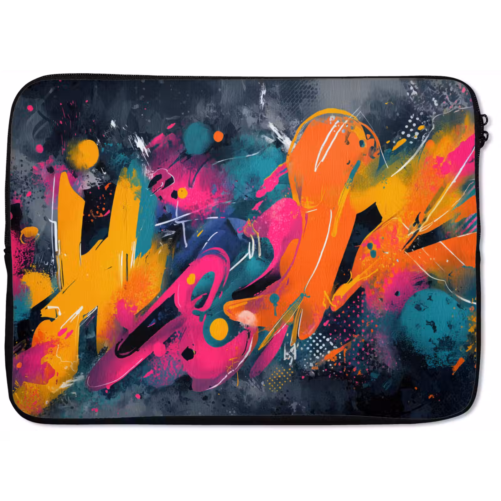 Laptophoes - Abstract - Graffiti - Kleurrijk - Verfspatten — 1