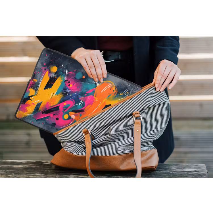Laptophoes - Abstract - Graffiti - Kleurrijk - Verfspatten — 4