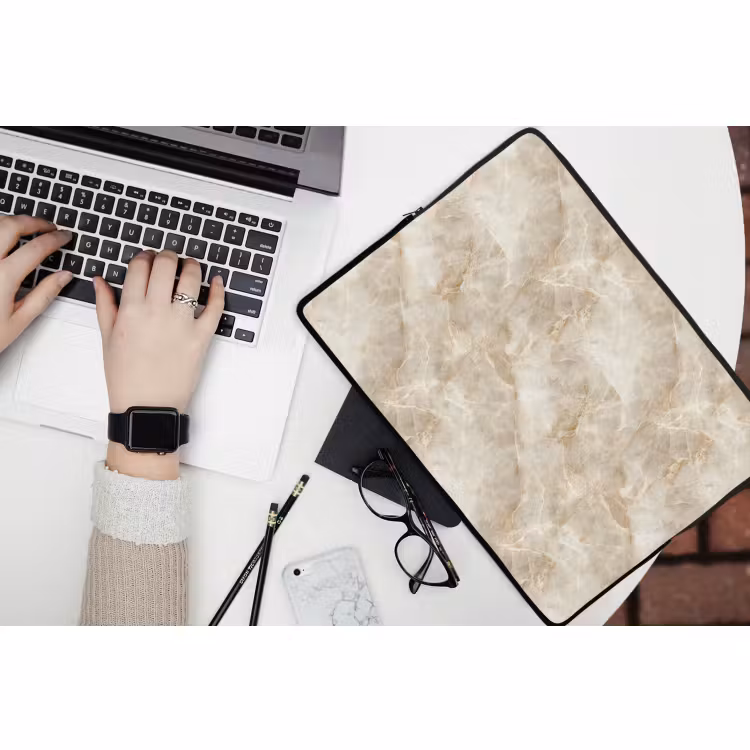 Laptophoes - Lichtbeige - Onyx - Subtiel — 3