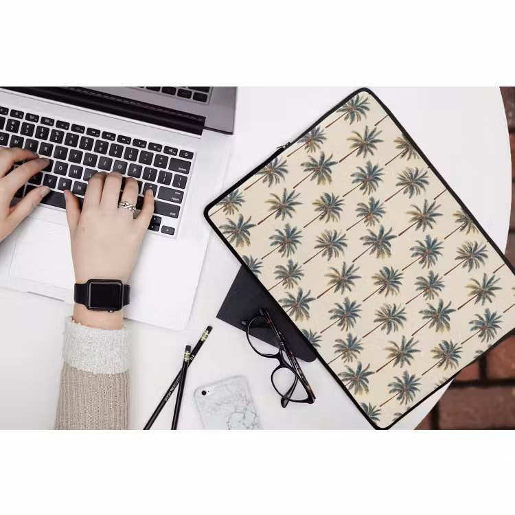 Laptophoes - Palmbomen - Tropisch - Groen — 3