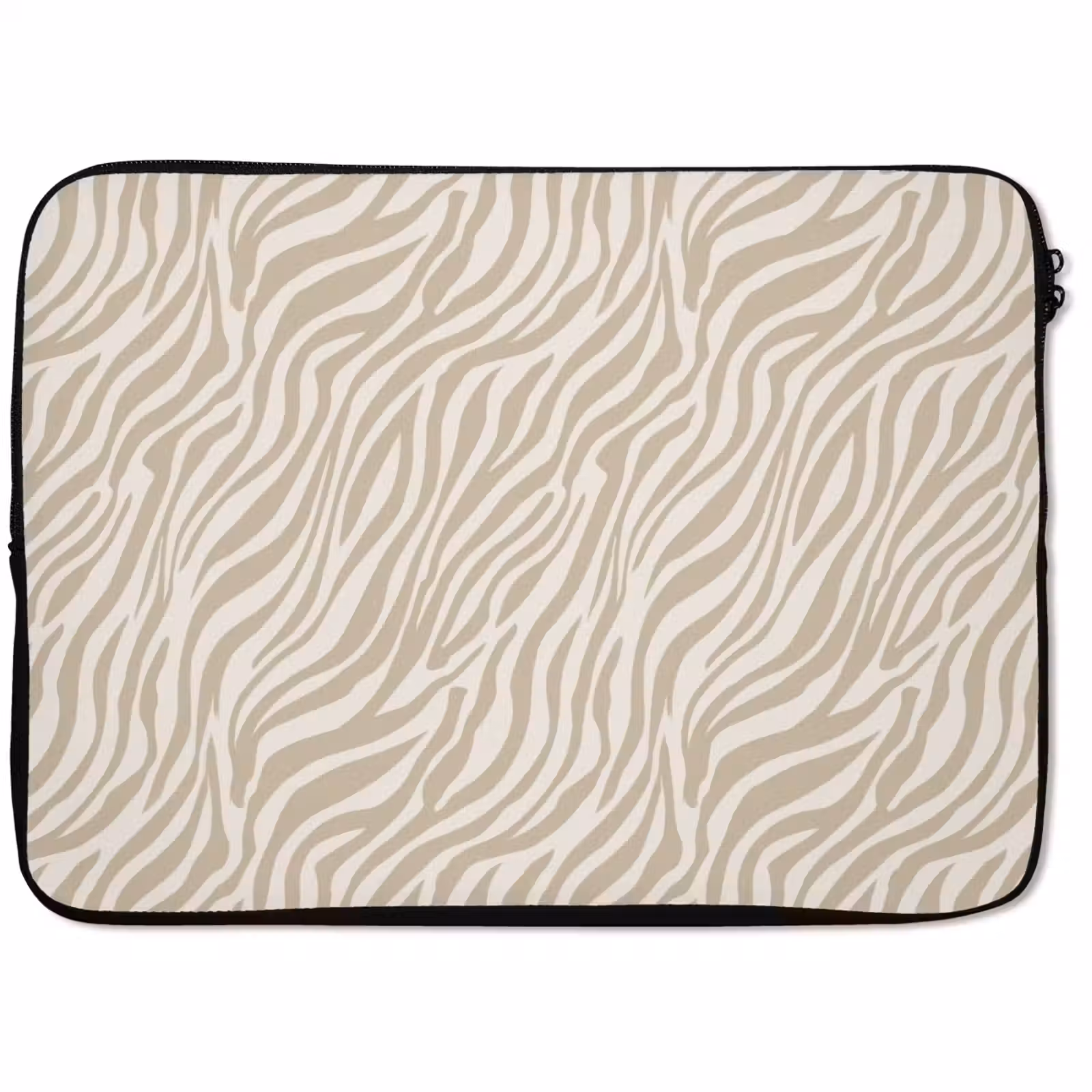 Laptophoes - Zebra - Patroon - Beige — 1