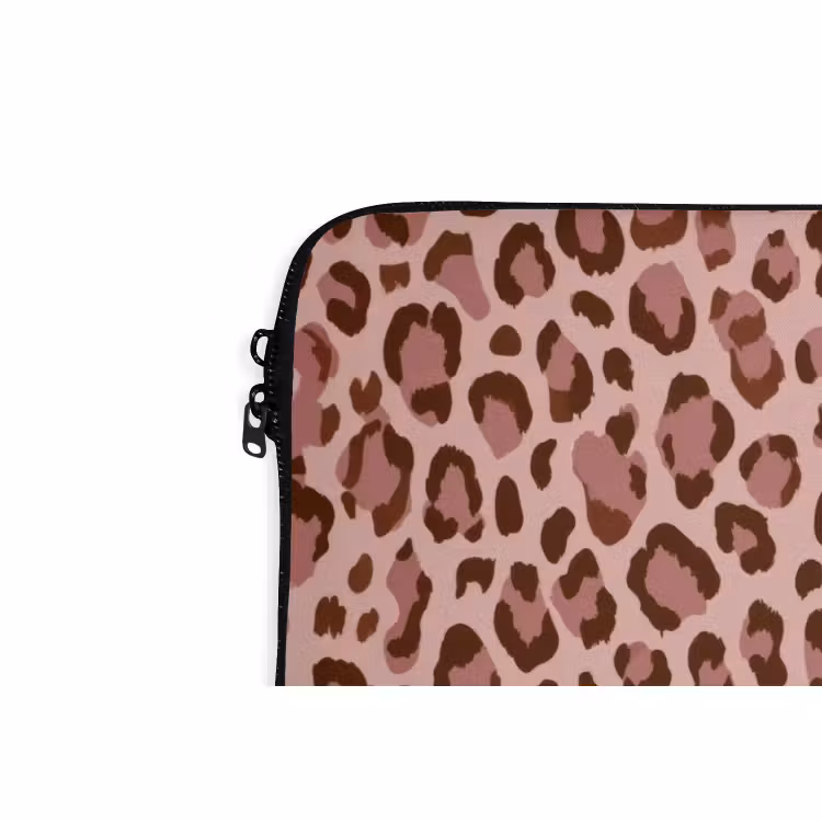 Laptophoes - Luipaard - Patroon - Roze — 5