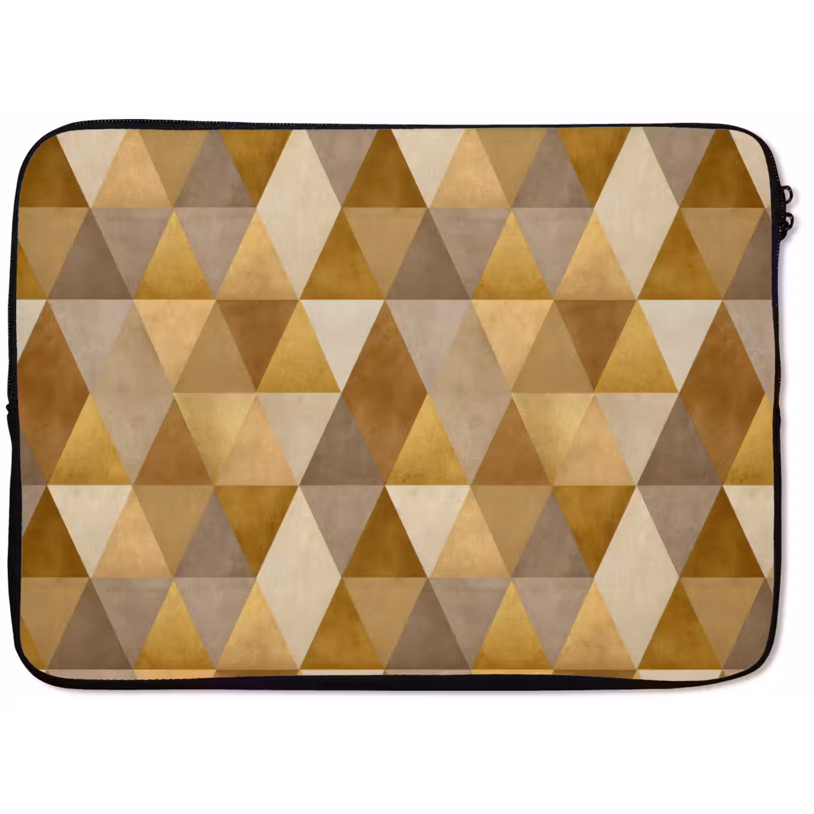 Laptophoes - Geometrisch - Driehoek - Goud — 1