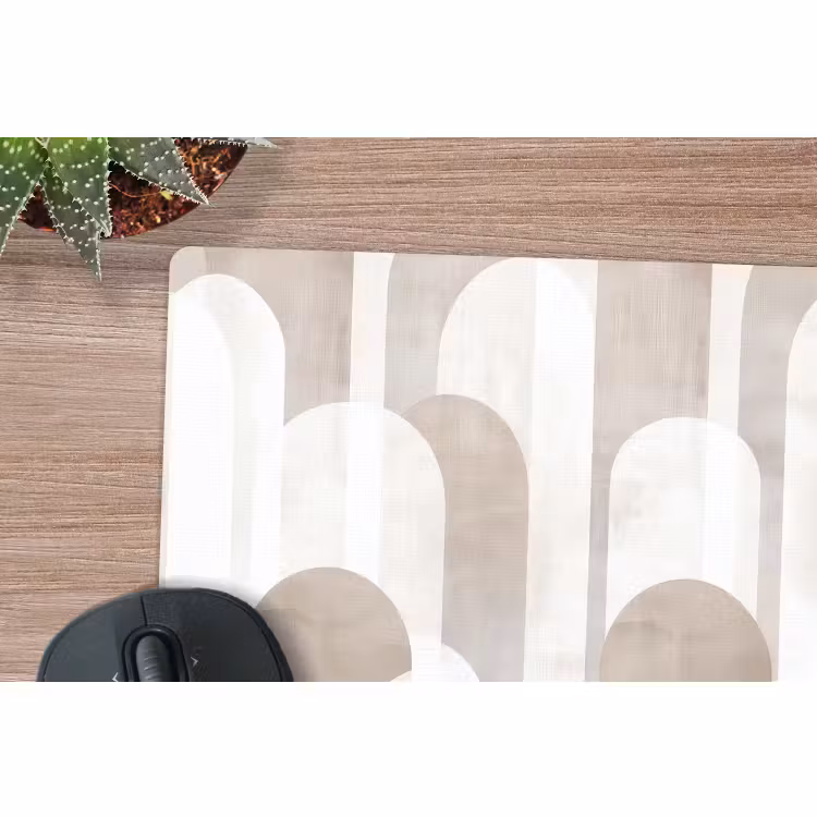 Muismat - Abstracte bogen - Modern - Beige — 4