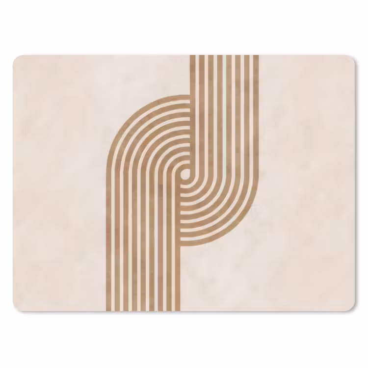 Muismat - Symmetrische bocht - Koperkleurig — 1