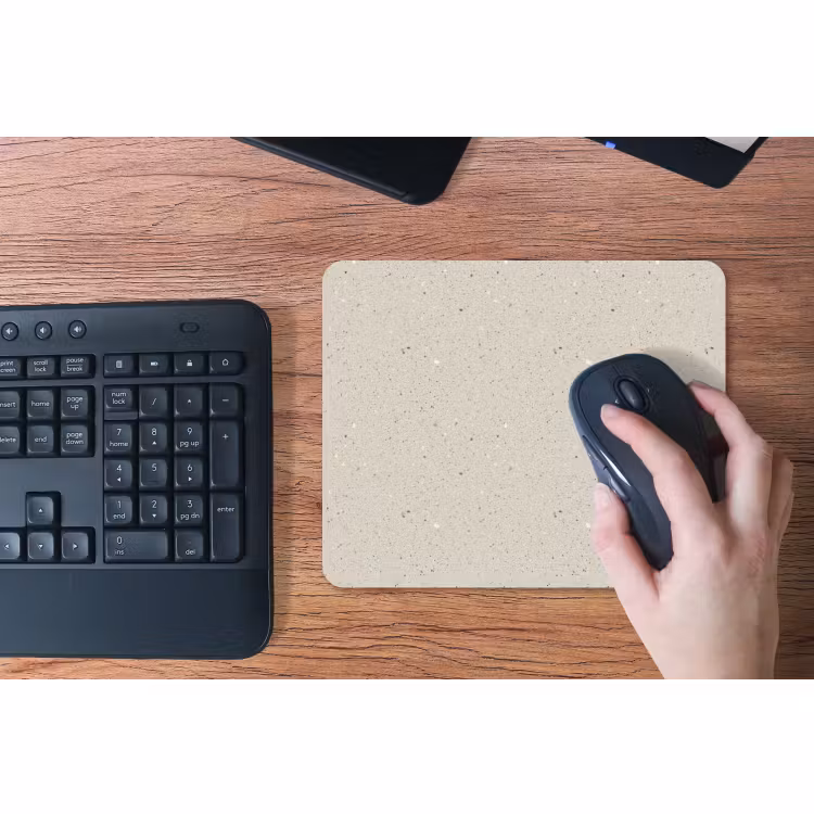 Muismat - Lichtbeige - Terrazzo - Grijs — 3