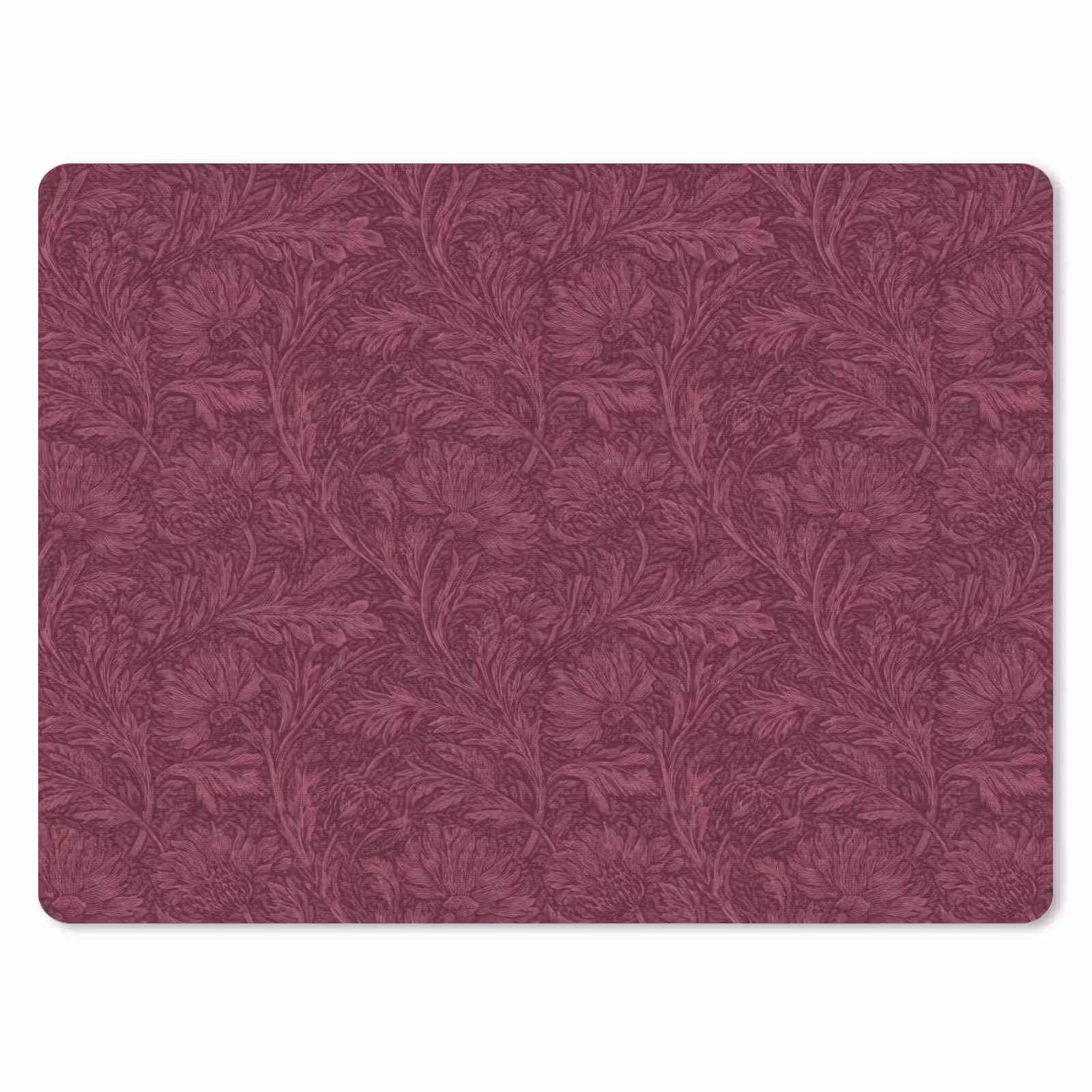 Muismat - Bladeren - Patroon - Paars — 1