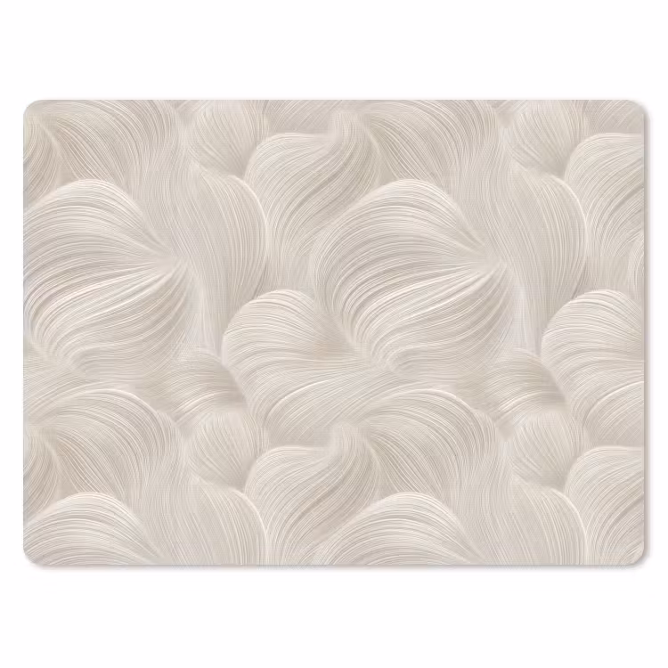 Muismat - Lijnen - Waaier - Beige