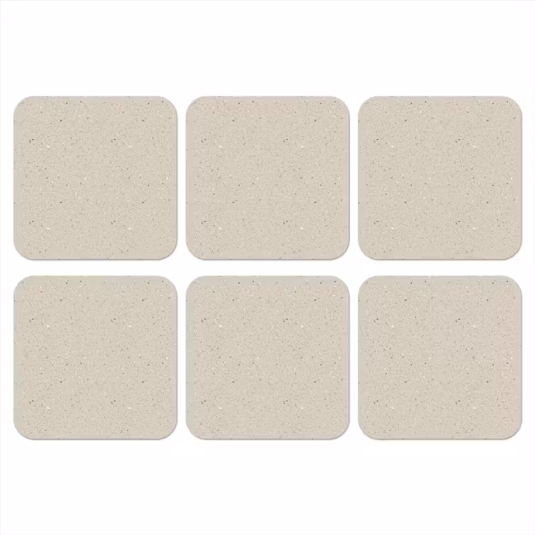 Onderzetter - Lichtbeige - Terrazzo - Grijs — 1
