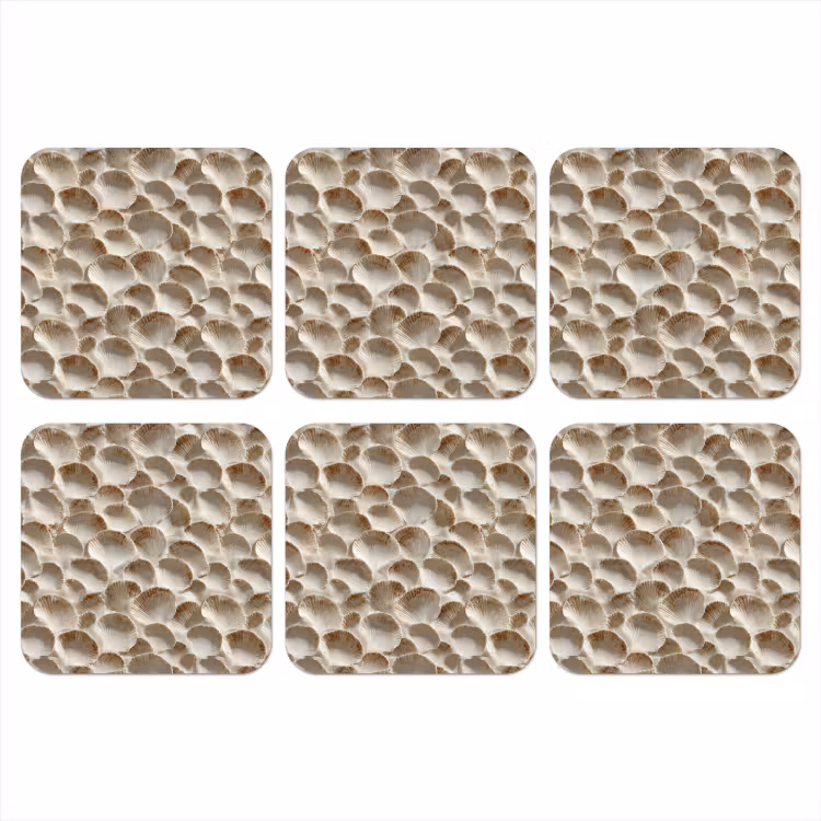 Onderzetter​ - Schelpen op Zand Beige