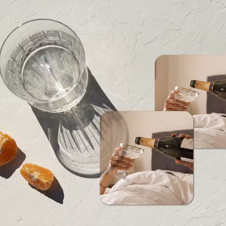 Onderzetter - Champagne - Bed - Bubbels — 2