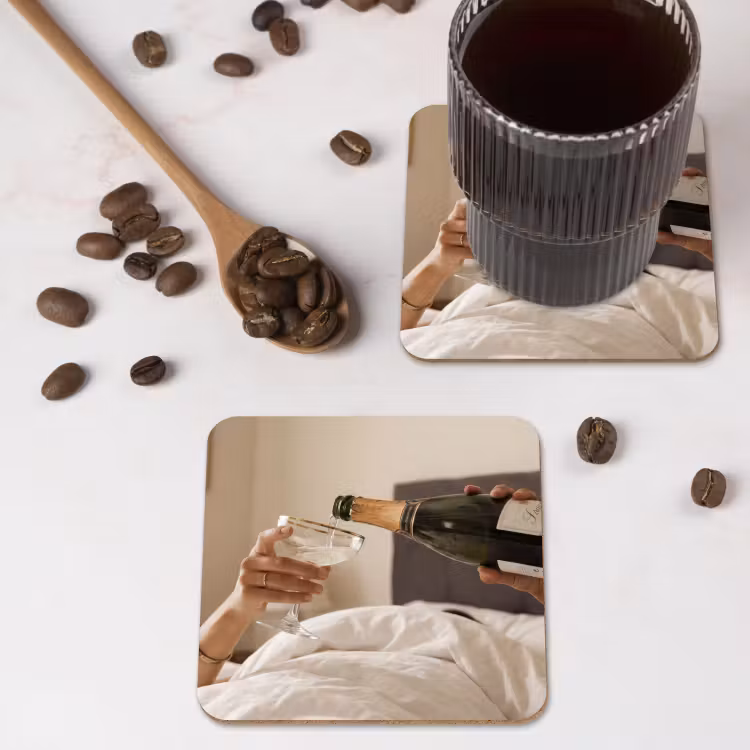 Onderzetter - Champagne - Bed - Bubbels — 4