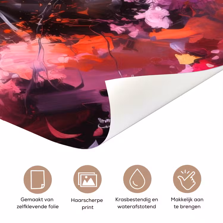 Deursticker met naam - Paard - Illustratie - Roze — 3