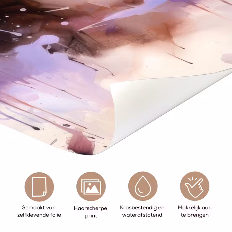 Deursticker met naam - Illustratie - Paard - Kleurrijk — 3