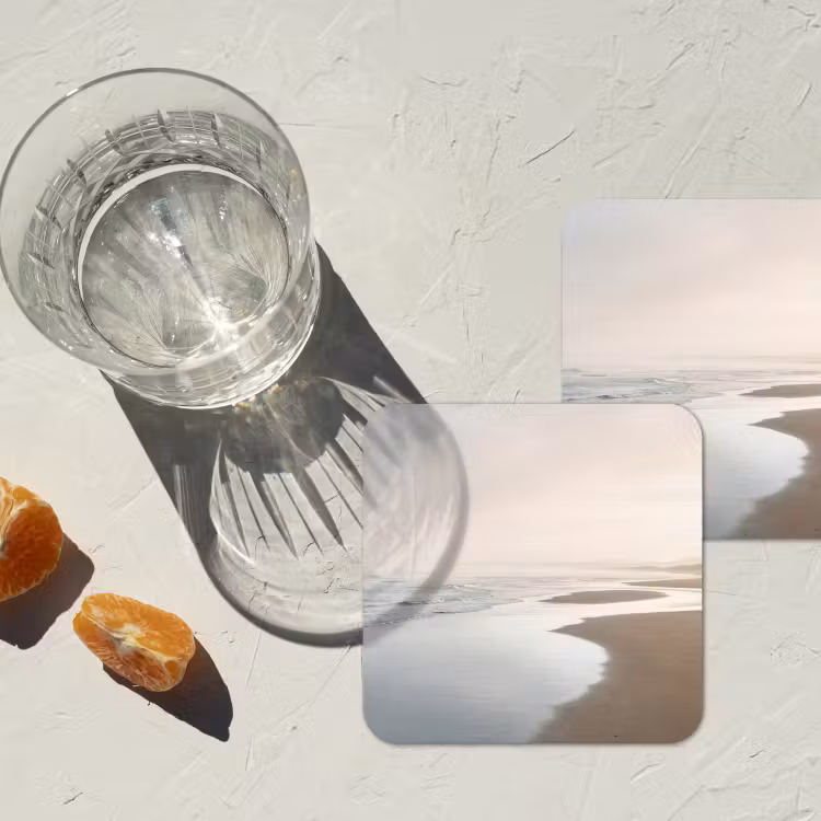 Onderzetter​ - Strand met Mist — 2