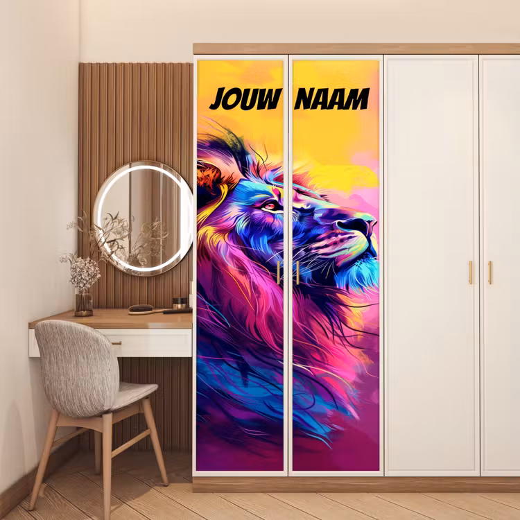 Deursticker met naam - Modern - Design - Leeuw — 5