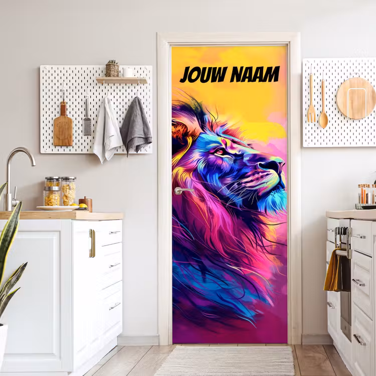Deursticker met naam - Modern - Design - Leeuw — 7