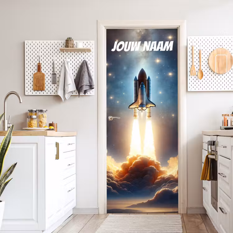Deursticker met naam - Raket - Ruimte - Licht — 7