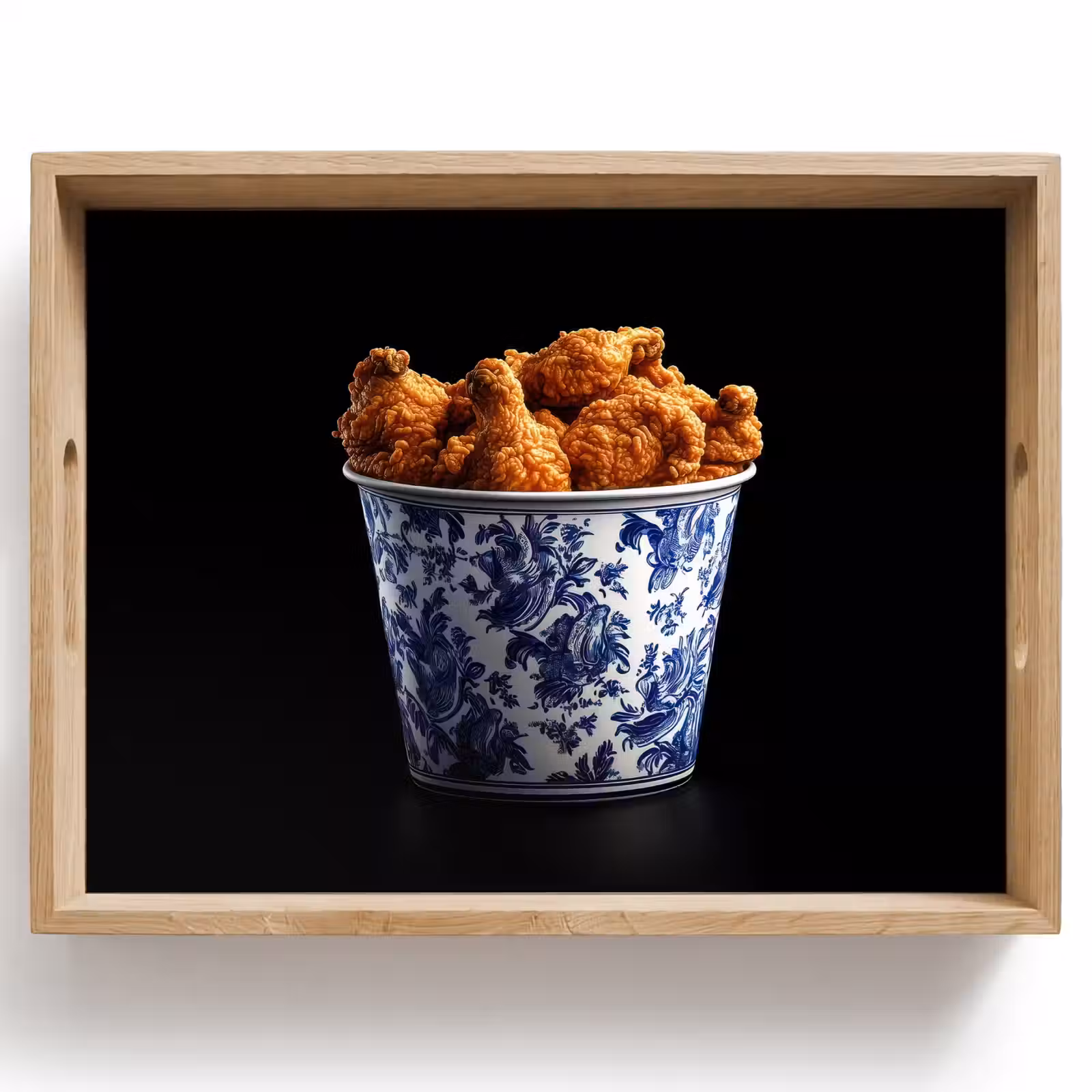Dienblad - Kip - Bucket - Delfts blauw - Lekker — 1