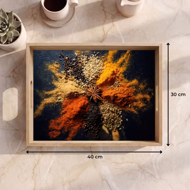 Dienblad - Specerijen - Explosie - Oranje — 9