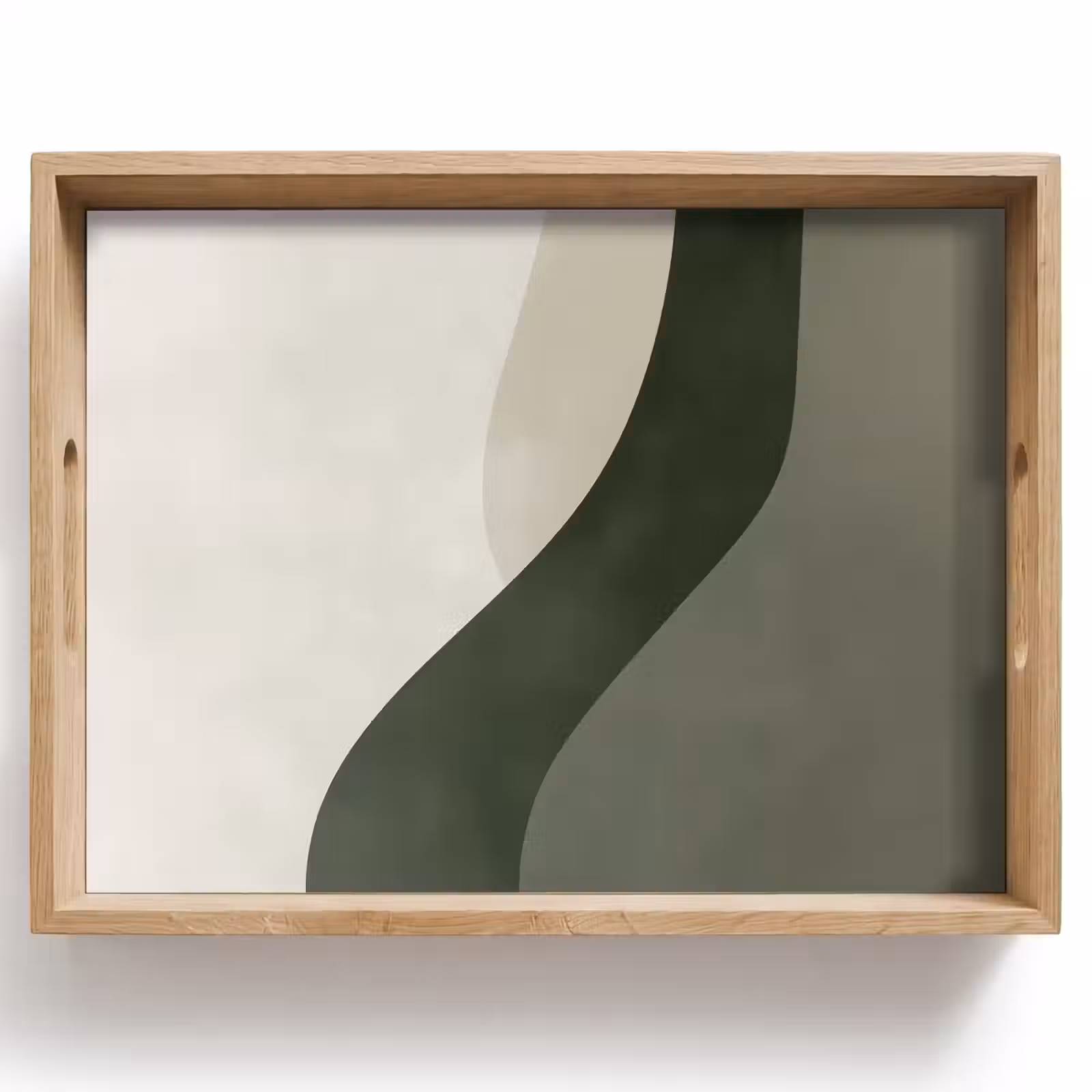 Dienblad - Japandi - Groen - Abstract - Modern — 1