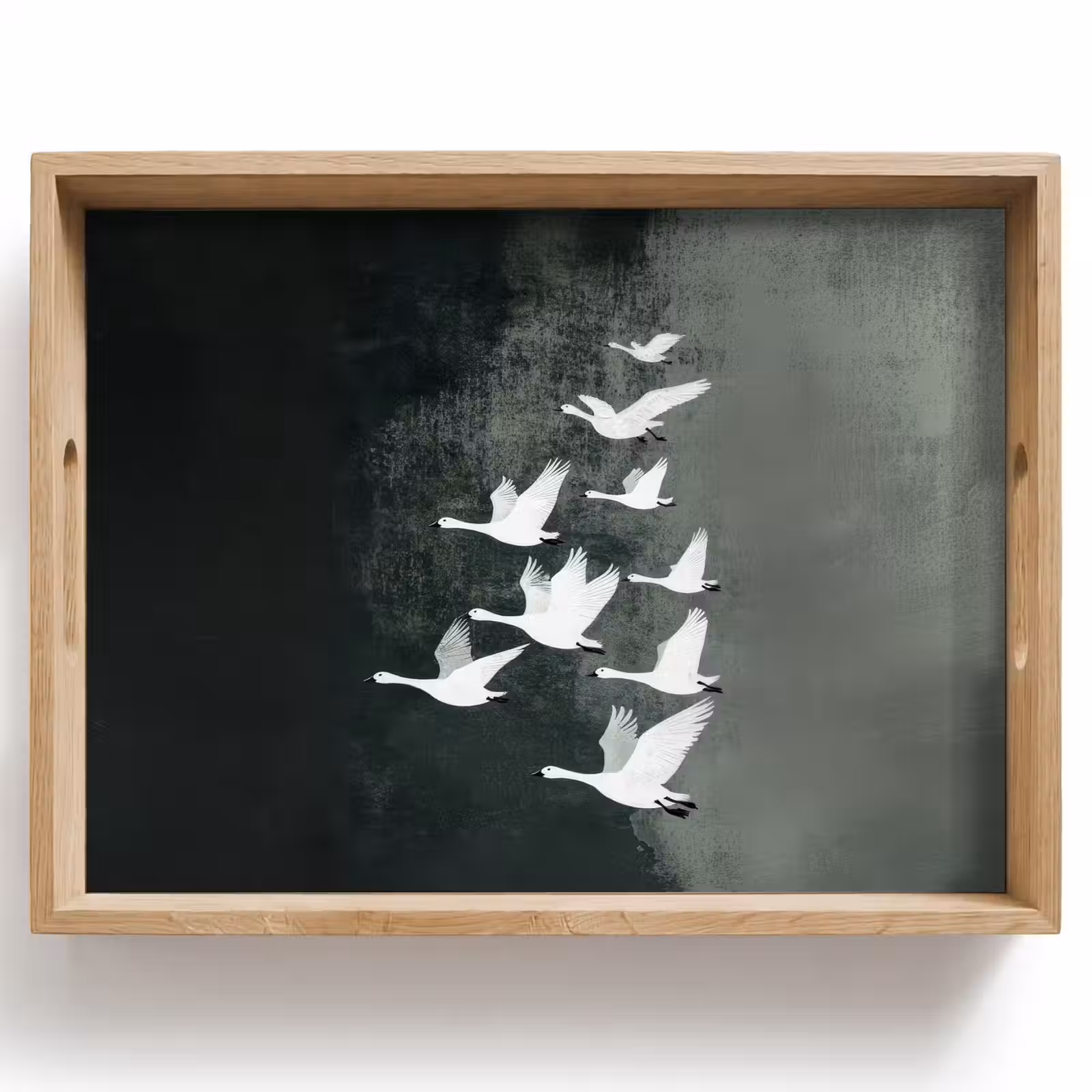 Dienblad - Vogel - Japandi - Groen — 1