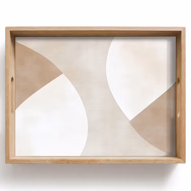 Dienblad - Bruin - Japandi - Abstract — 1