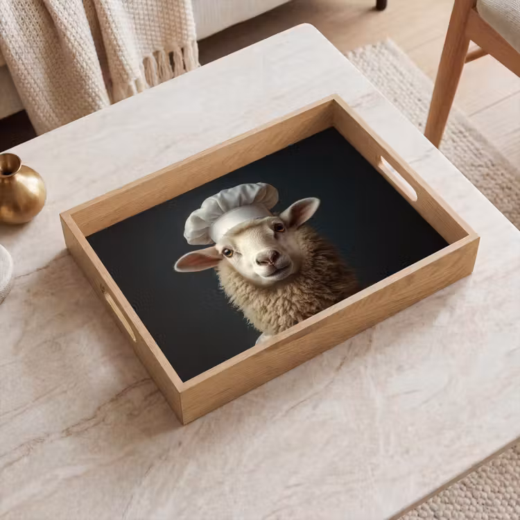 Dienblad - Schaap - Wol - Kok — 2