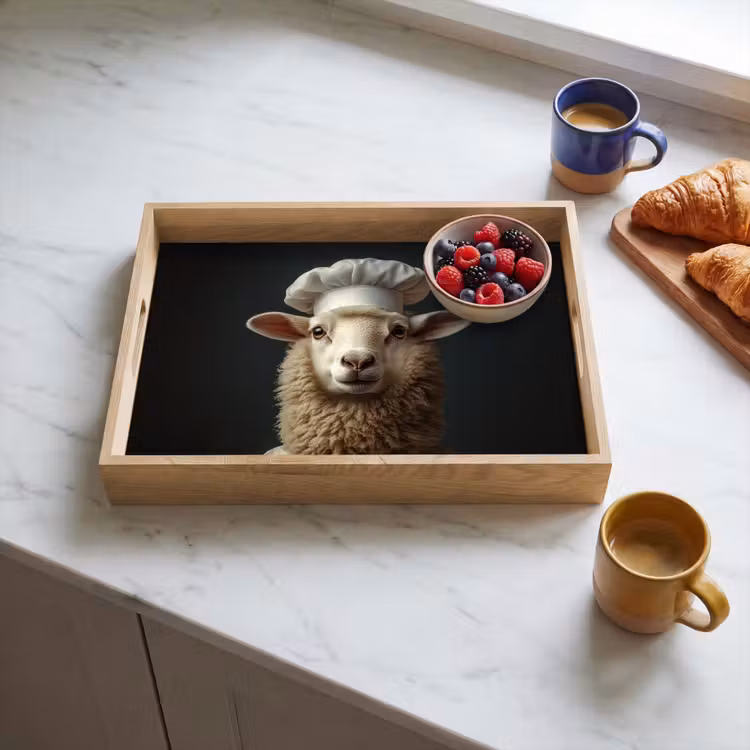 Dienblad - Schaap - Wol - Kok — 4