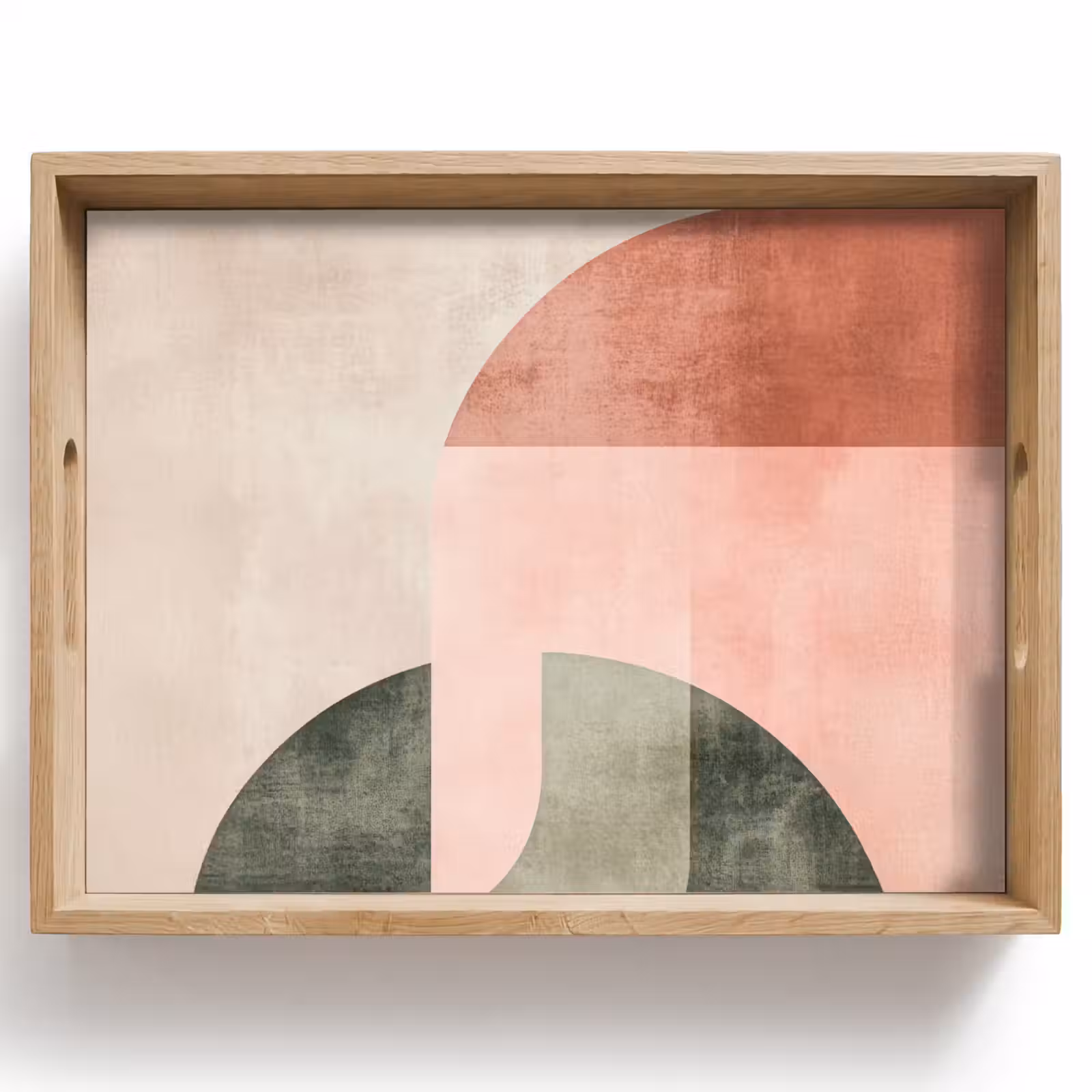 Dienblad - Cirkel - Abstract - Roze — 1