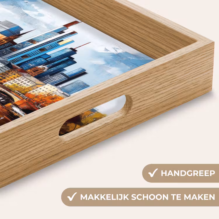 Dienblad - Bomen Frankfurt- Stad - Skyline - Brug — 5