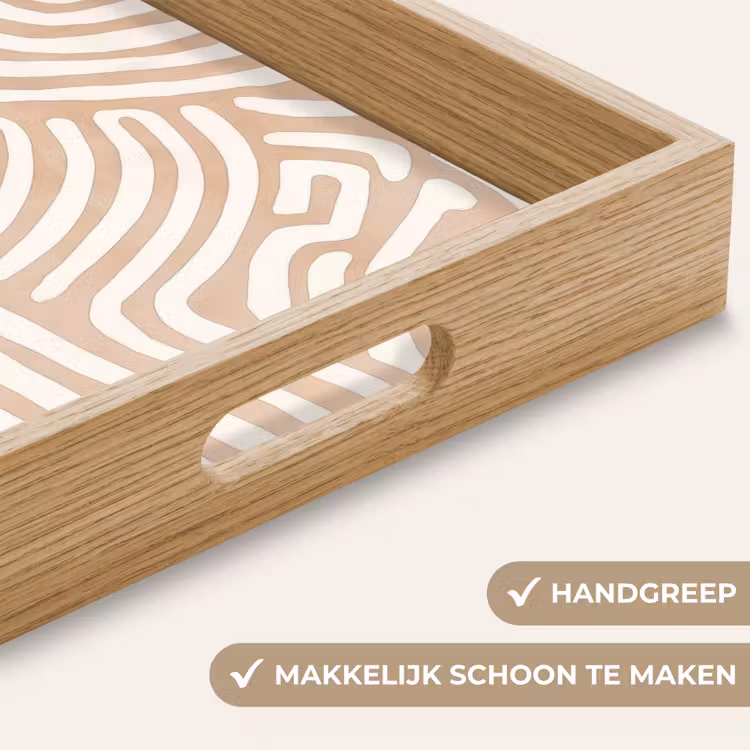 Dienblad - Beige - Aardspatroon — 5
