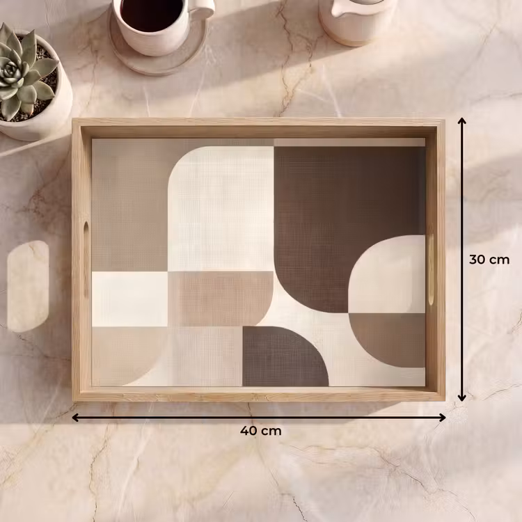 Dienblad - Geometrisch - Geweven structuur - Modern — 9