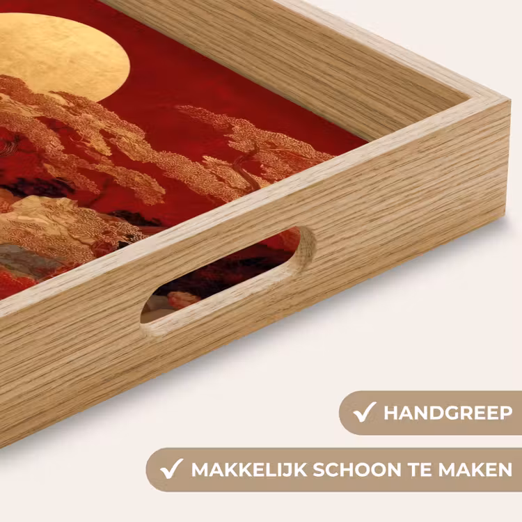 Dienblad - Volle maan - Landschap - Waterval — 5