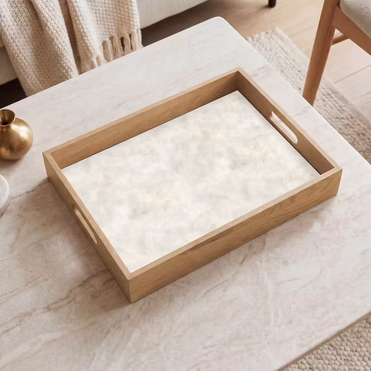 Dienblad - Crème Marmer met Roze Aders — 2