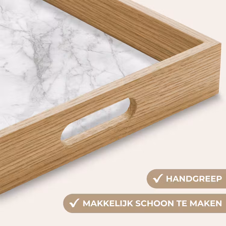 Dienblad - Wit Marmer — 5