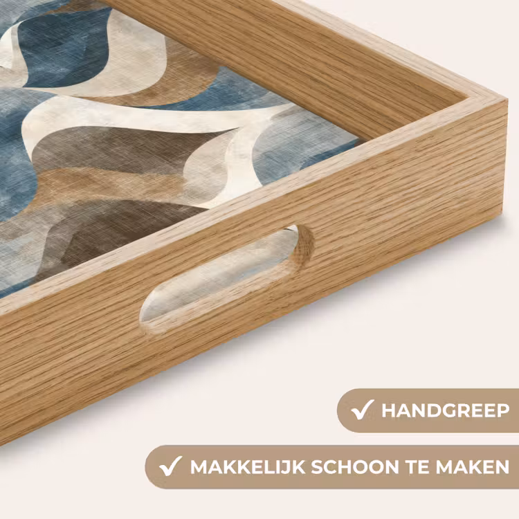Dienblad - Abstract - Golven - Kleurrijk — 5