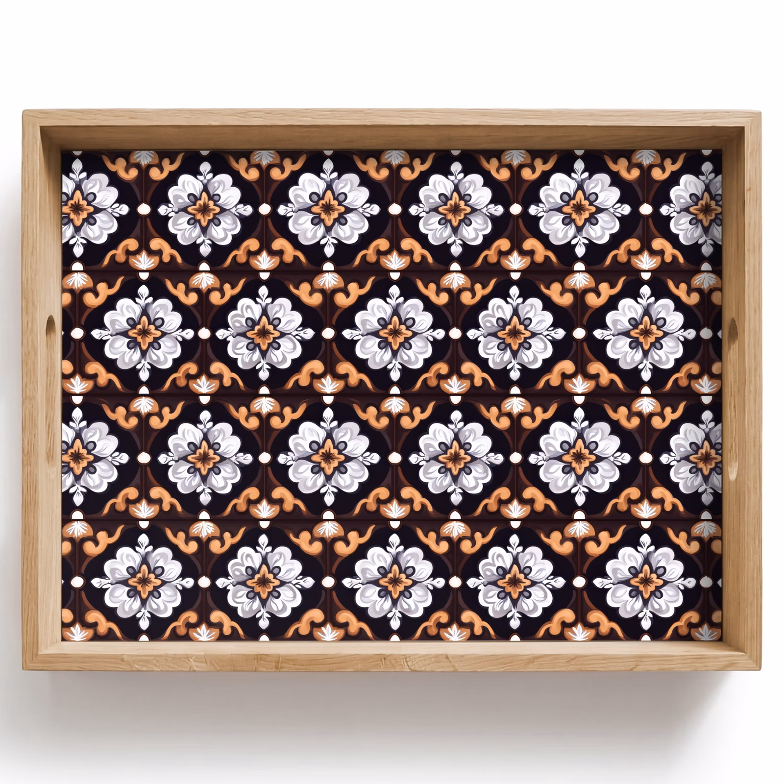 Dienblad - Bloemen Patroon Tegels — 1